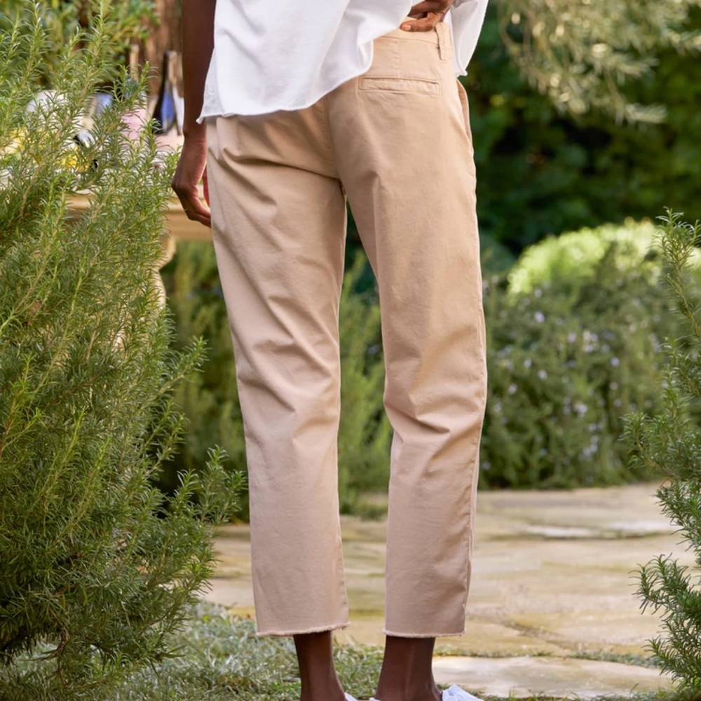 Frank & Eileen Wicklow cropped pant in Khaki